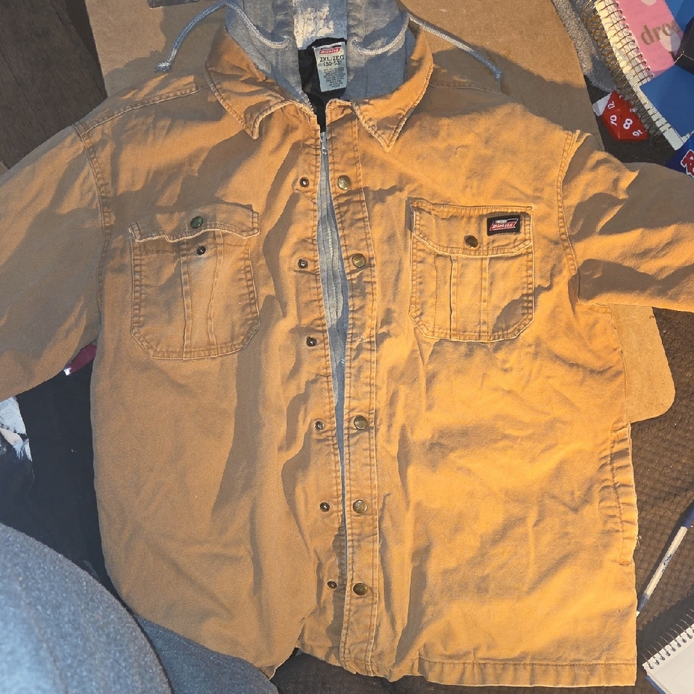Dickies Tan Jean Jacket with Hood